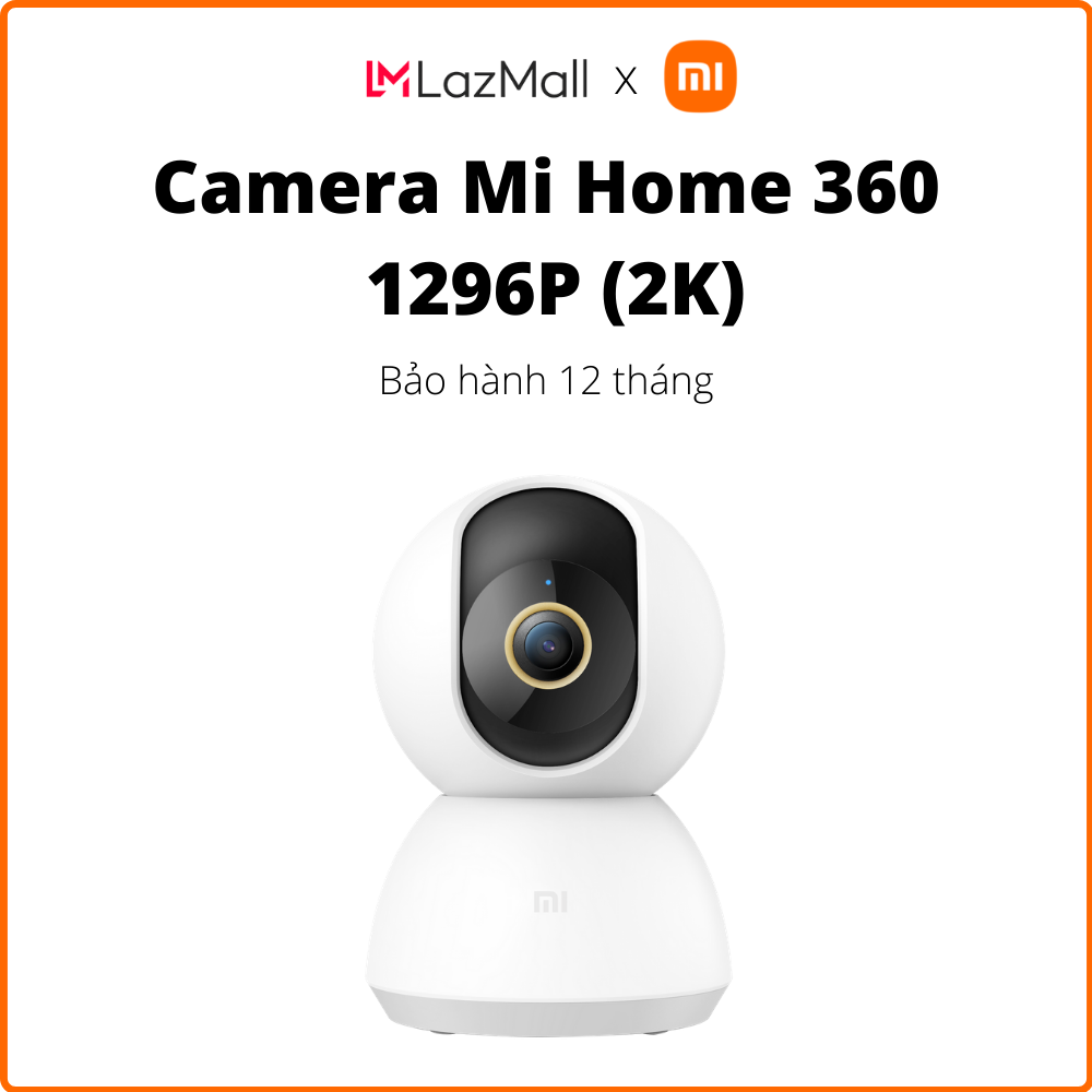 Camera giám sát Xiaomi Mi Home 360 độ 1296P (2K) l Hỗ trợ thẻ nhớ Micro SD 32GB l Hỗ trợ kết nối wifi