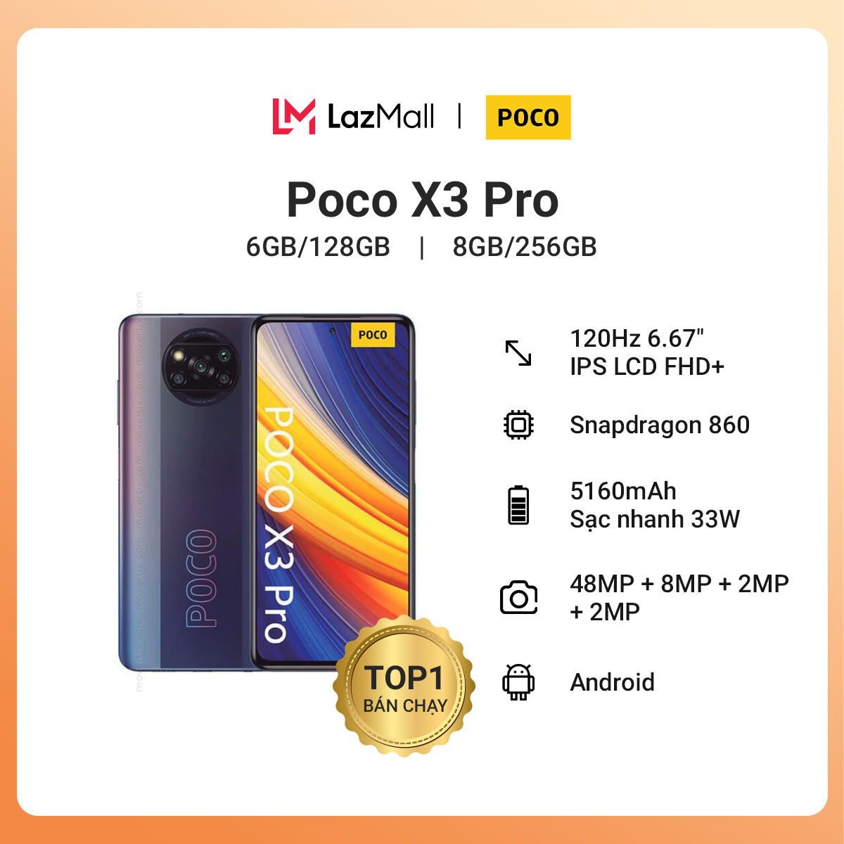 Điện thoại POCO X3 Pro (6GB/128GB 8GB/256GB)