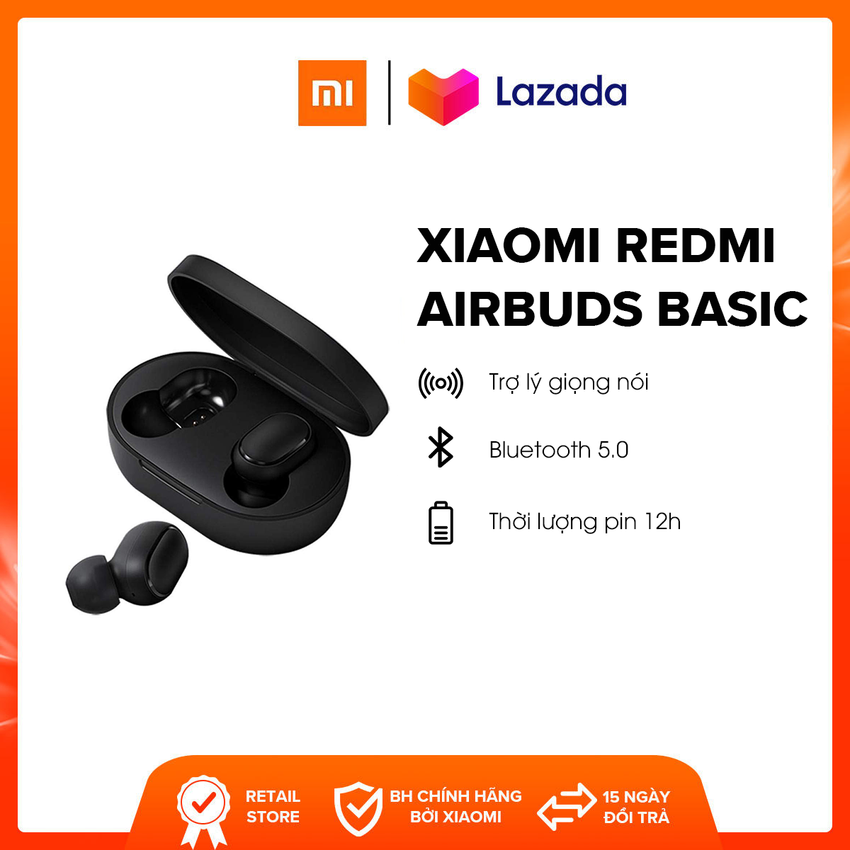 Tai nghe True Wireless Xiaomi Redmi Airbuds Basic